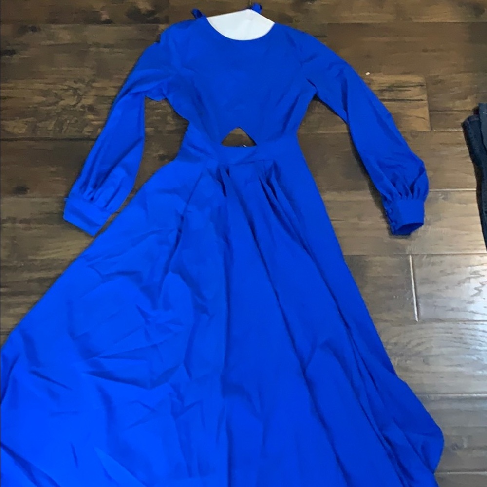 Asos royal blue maxi dress